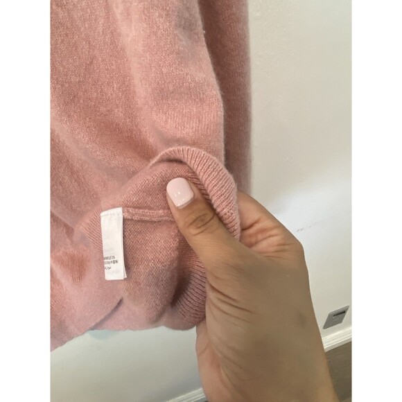 Charter Club 100% cashmere Luxury Soft Pink V-Neck Sweater Sz XL - Picture 3 of 12